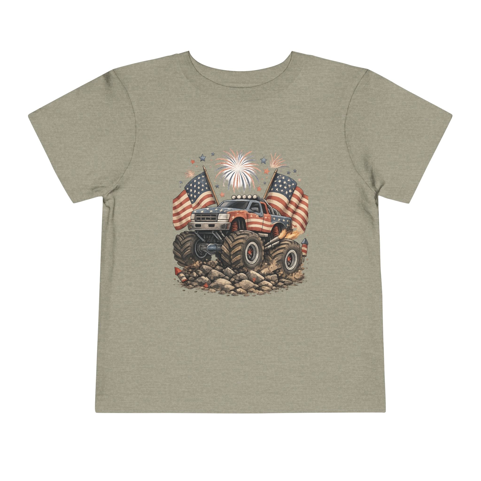 Patriotic Mud Crusher Toddler Tee