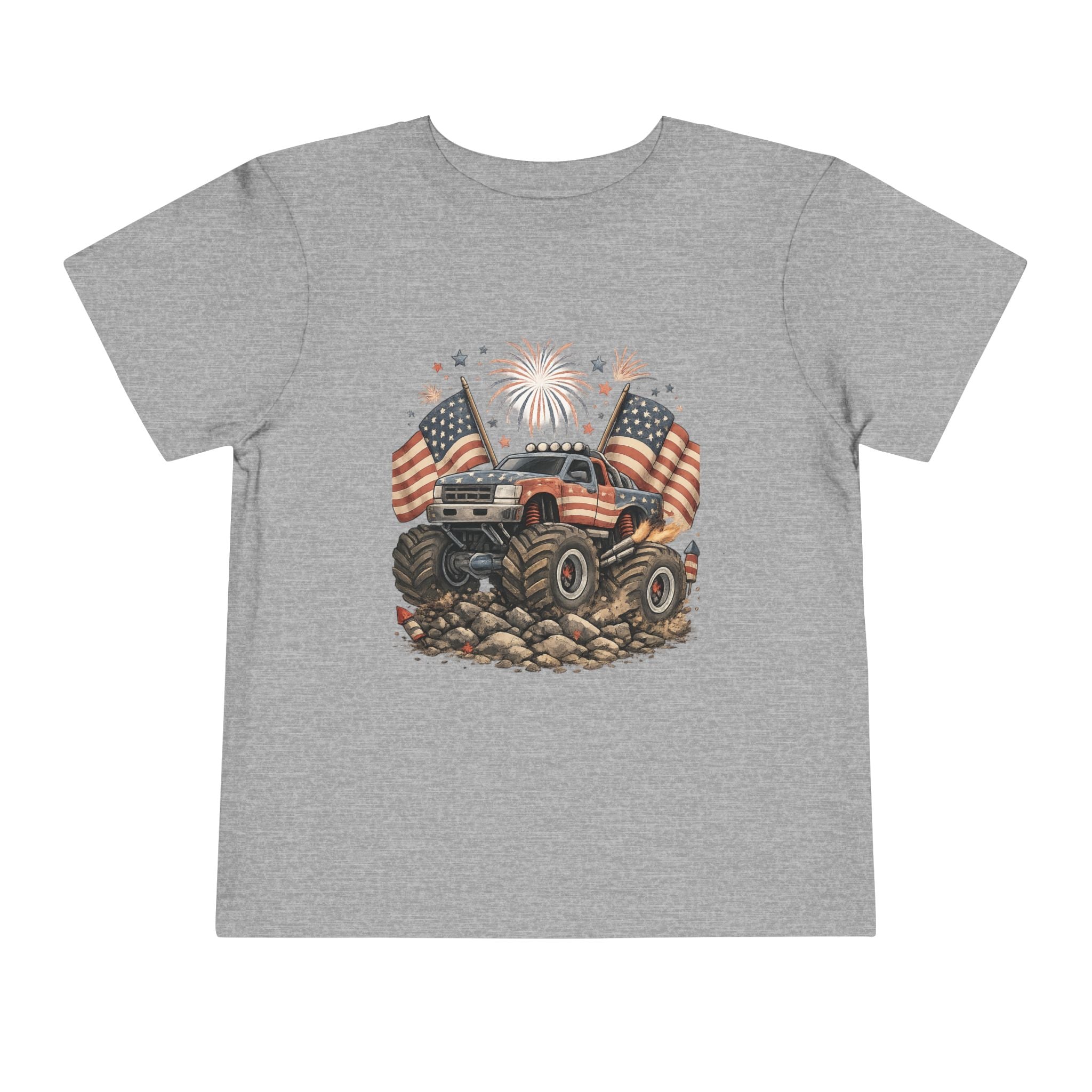 Patriotic Mud Crusher Toddler Tee
