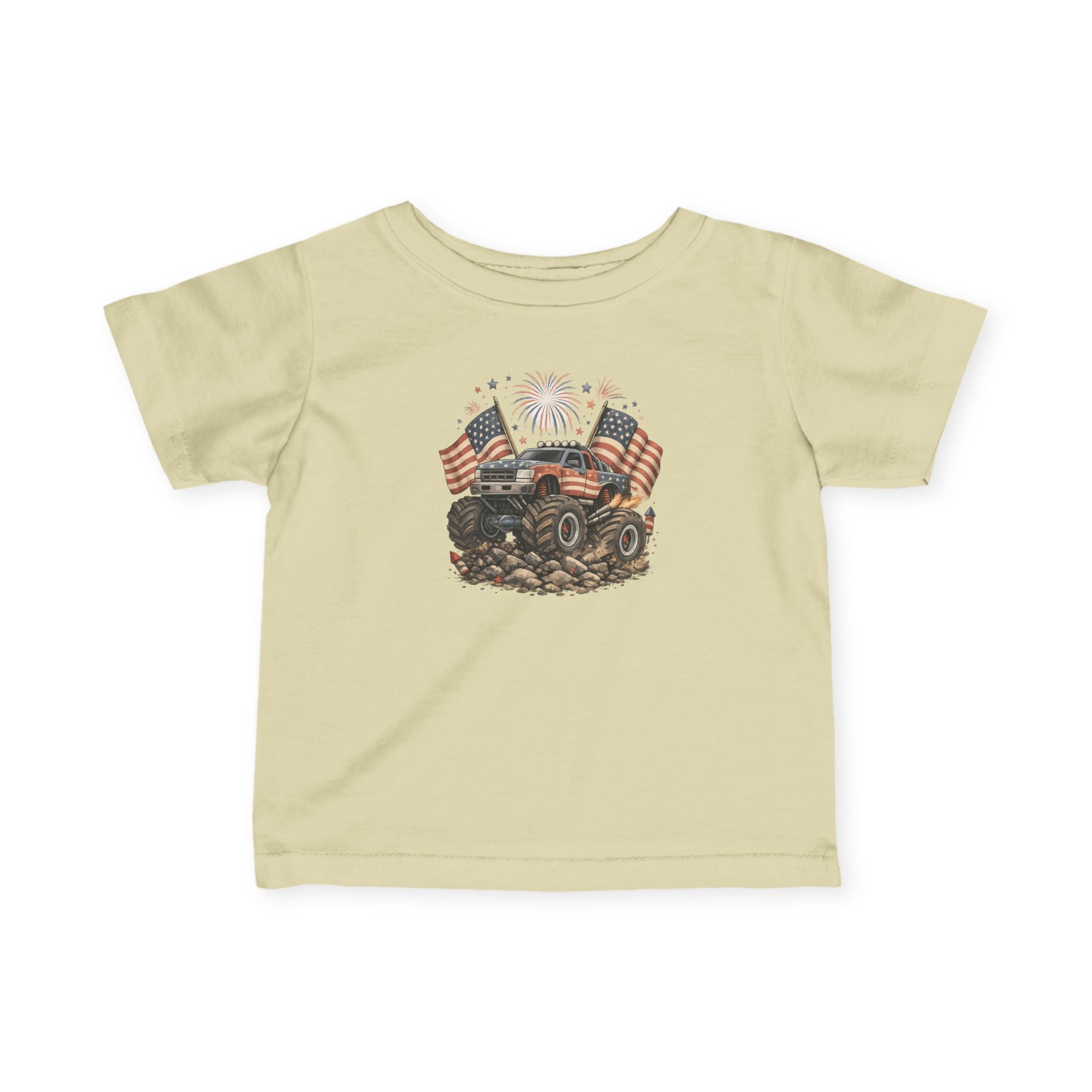 Patriotic Mud Crusher Infant Tee