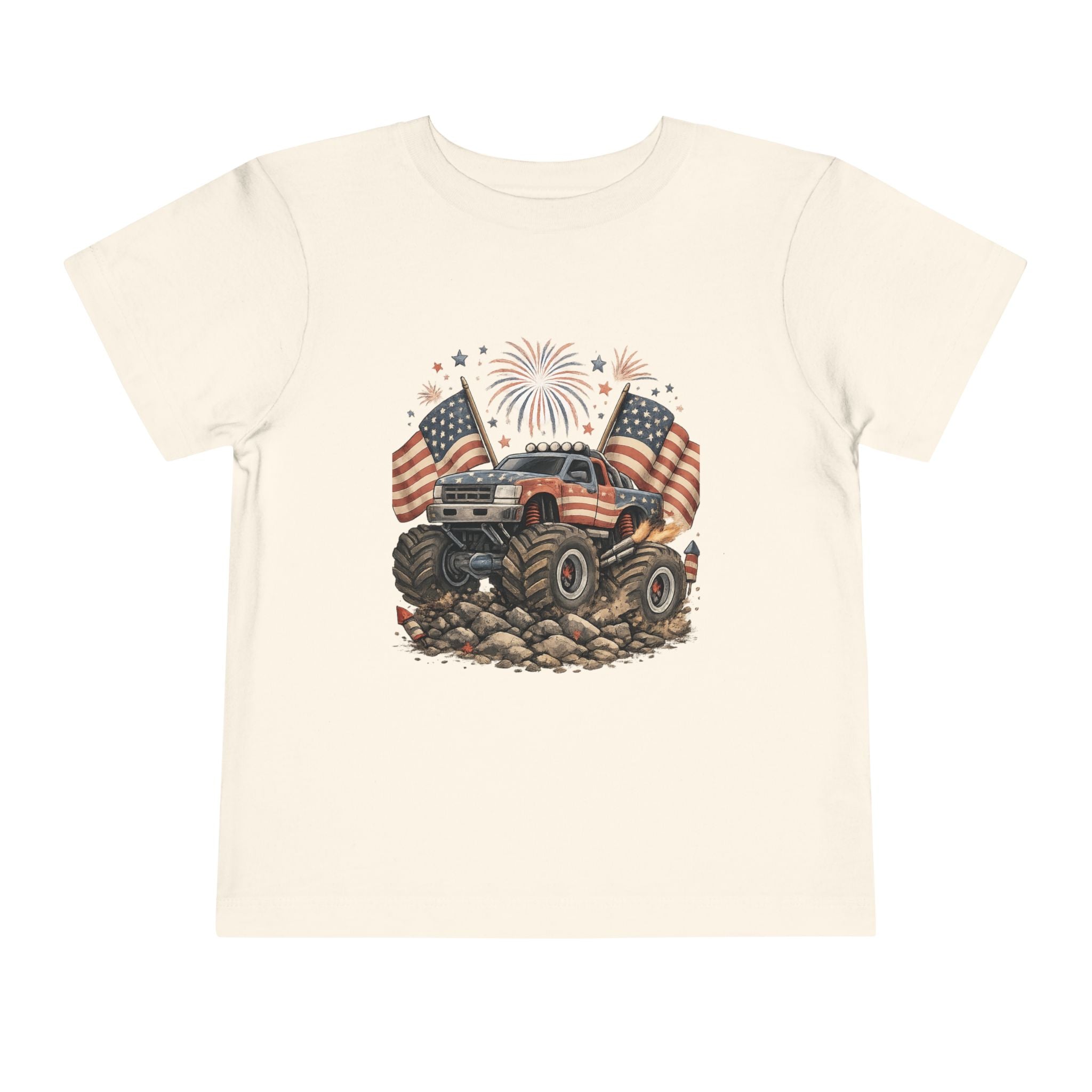 Patriotic Mud Crusher Toddler Tee