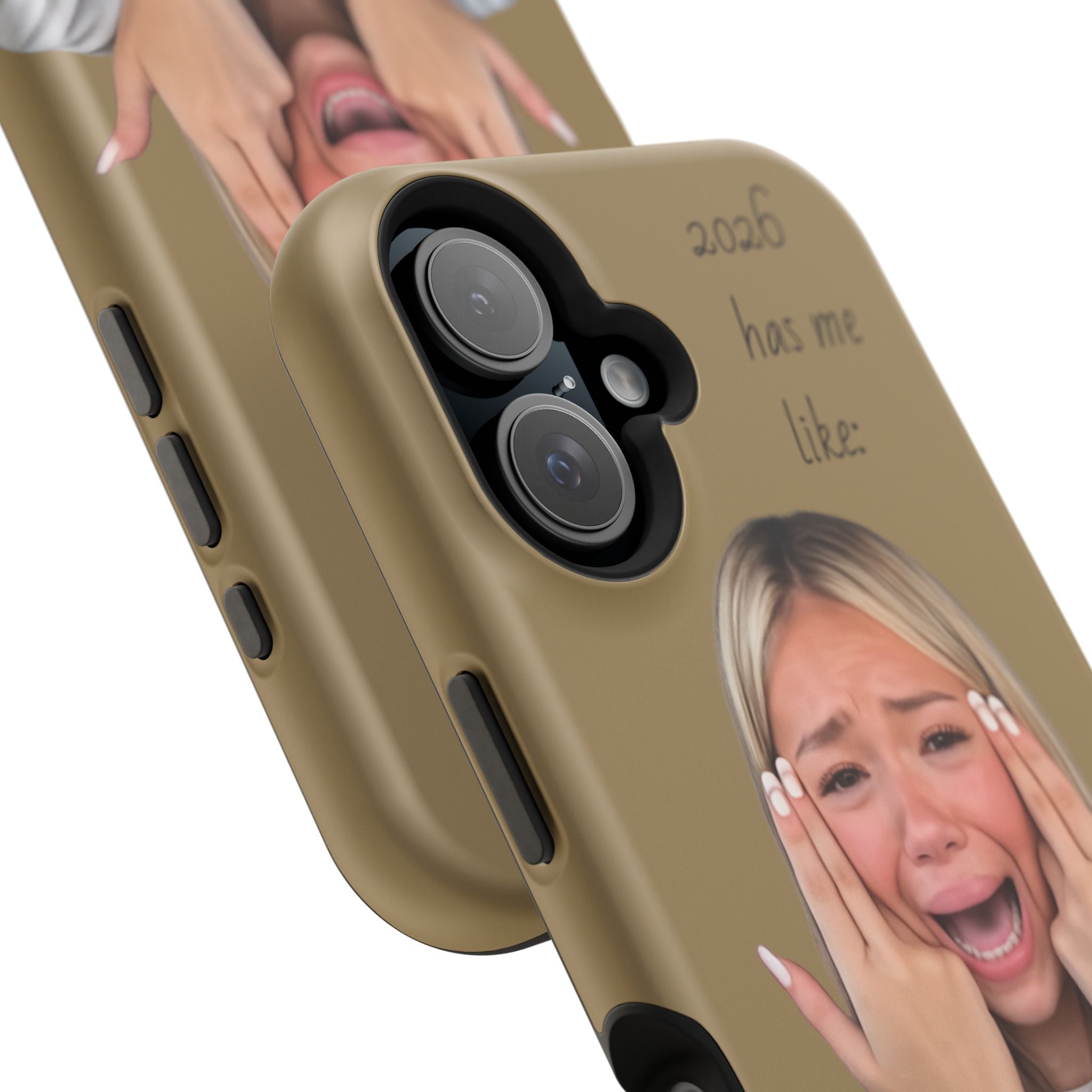 Phone Case — "2026 Has Me Like" Funny Face Impact-Resistant Case