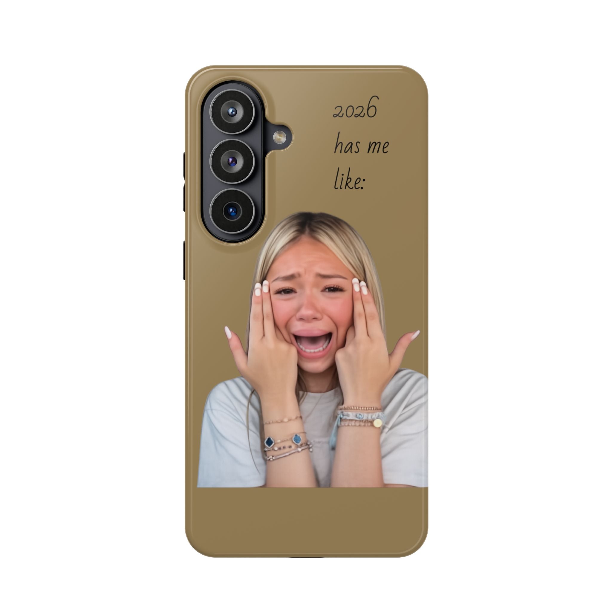 Phone Case — "2026 Has Me Like" Funny Face Impact-Resistant Case