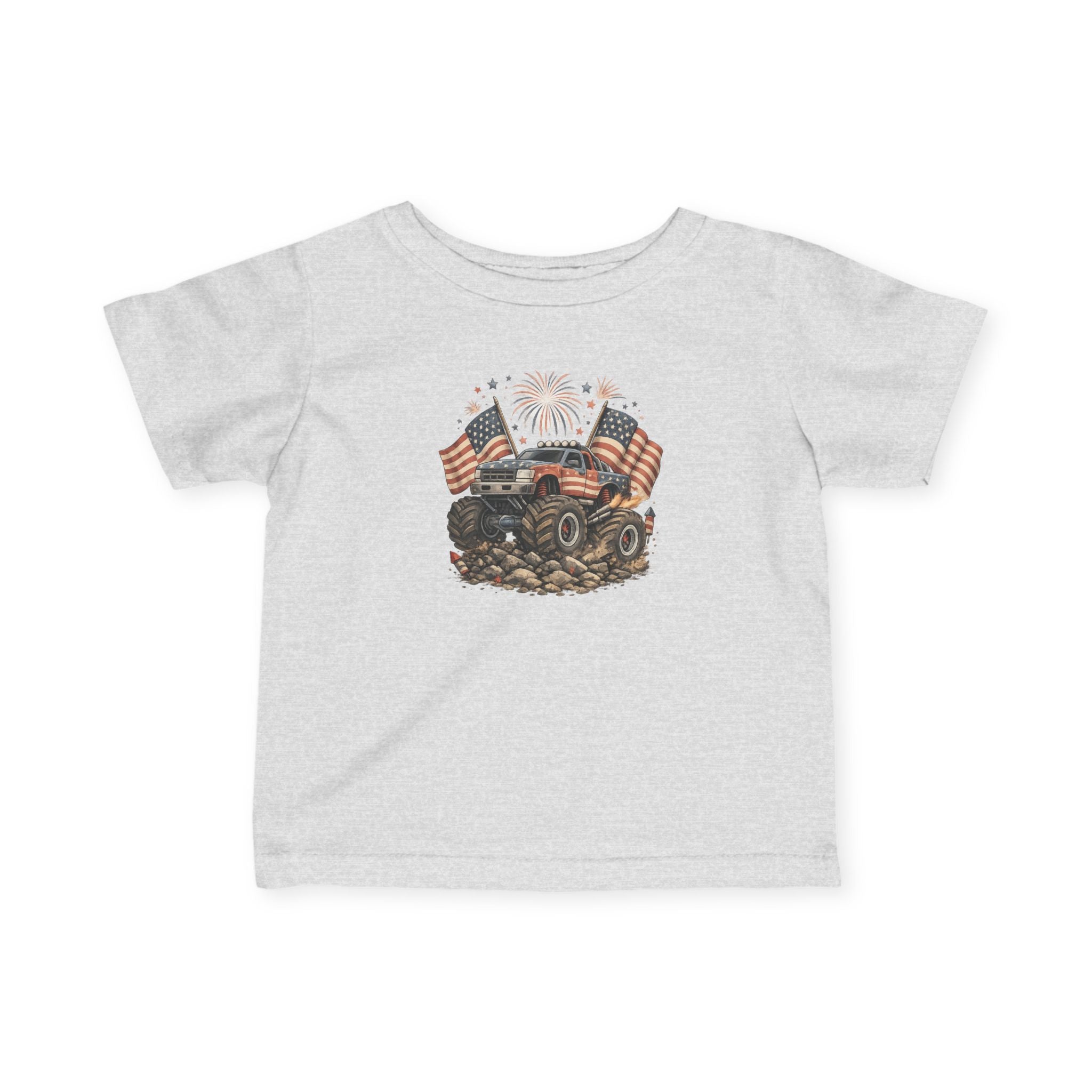 Patriotic Mud Crusher Infant Tee