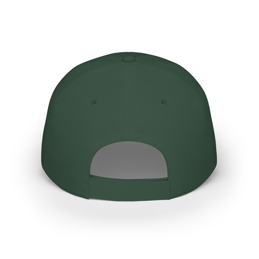Floral Accent Low Profile Baseball Cap — Subtle Flower Embroidered Hat