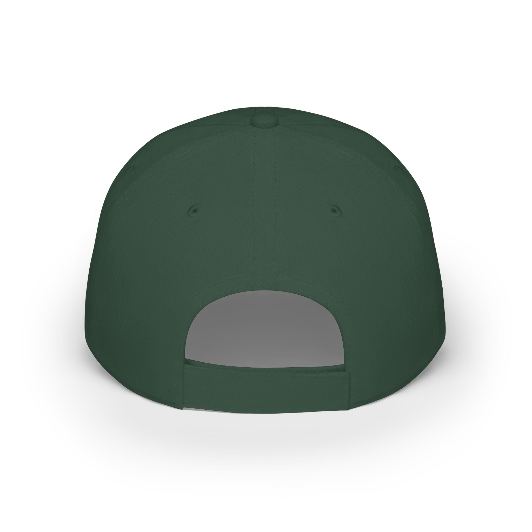 Floral Accent Low Profile Baseball Cap — Subtle Flower Embroidered Hat