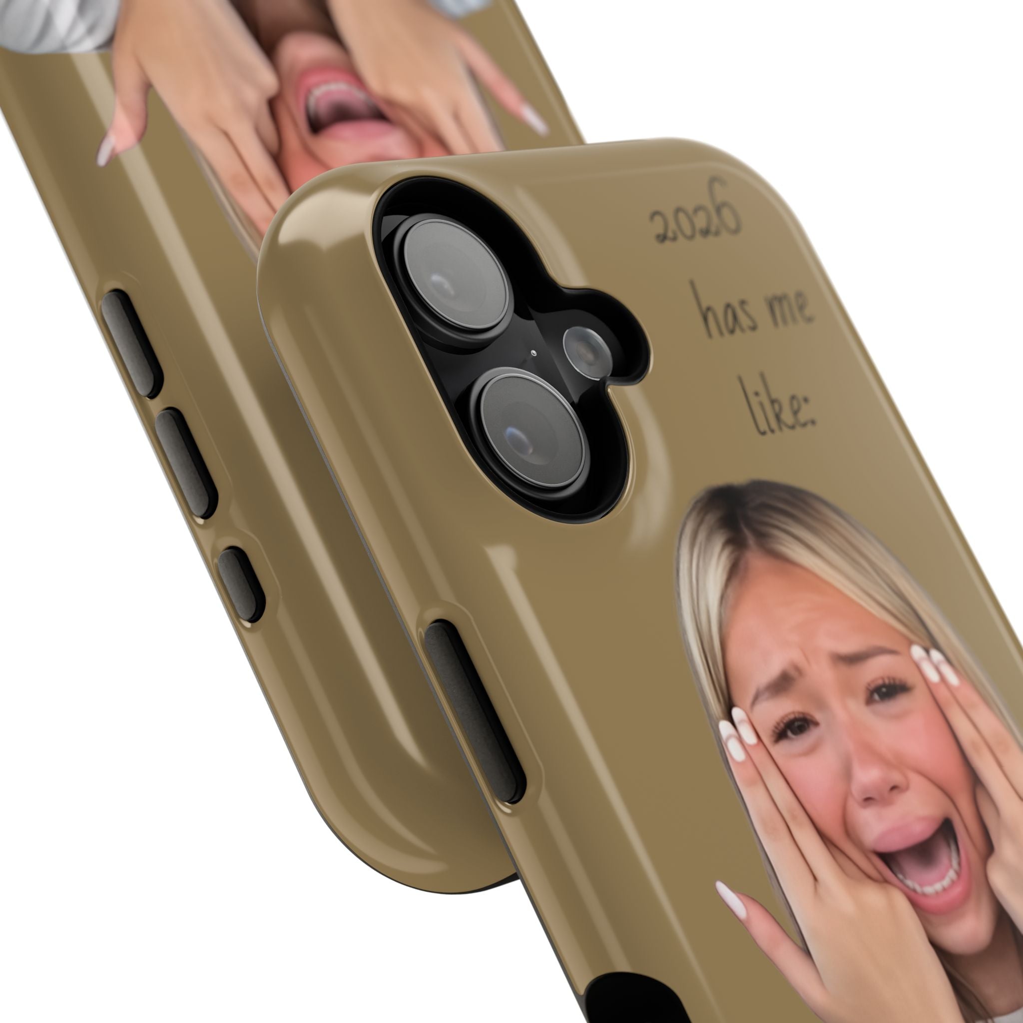 Phone Case — "2026 Has Me Like" Funny Face Impact-Resistant Case