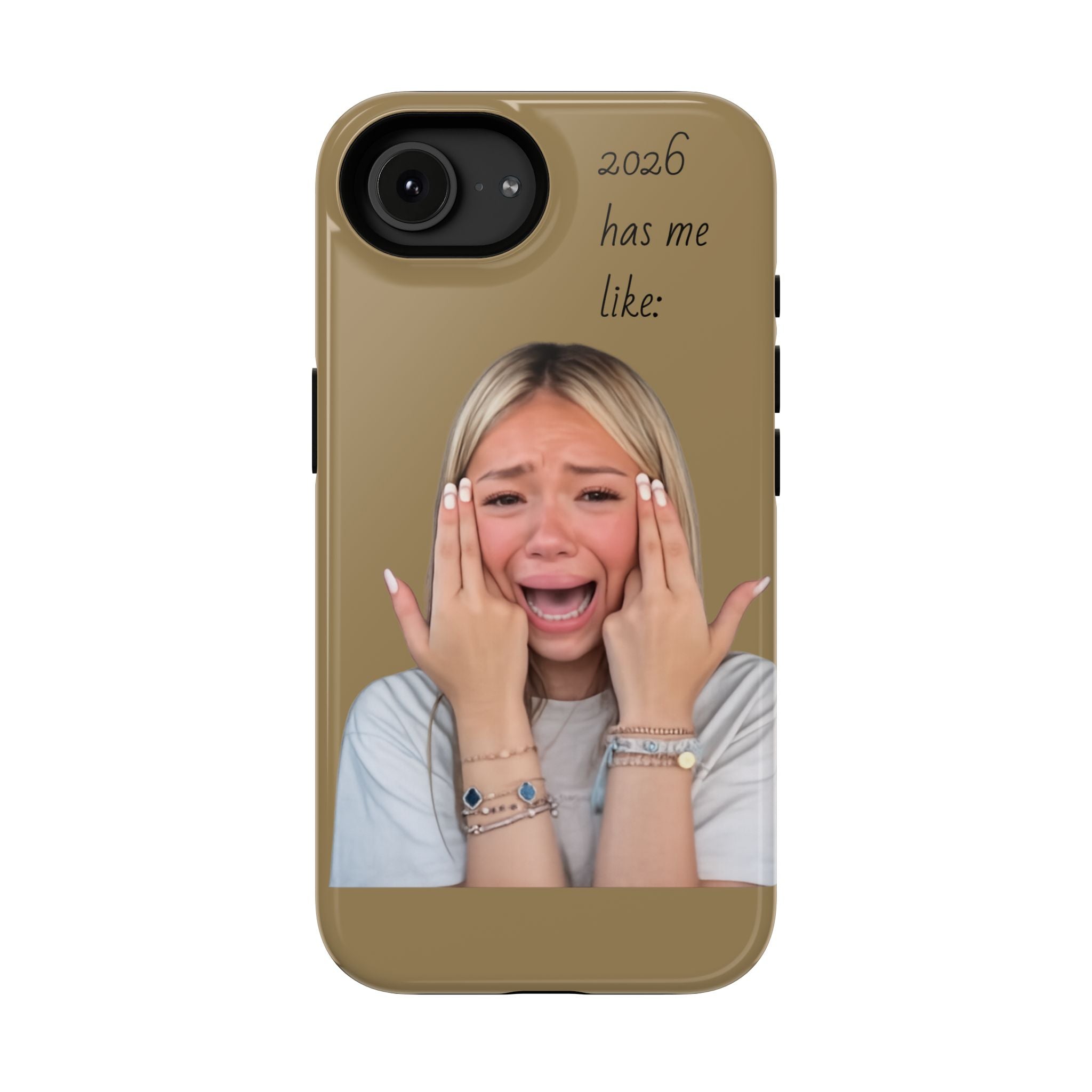 Phone Case — "2026 Has Me Like" Funny Face Impact-Resistant Case