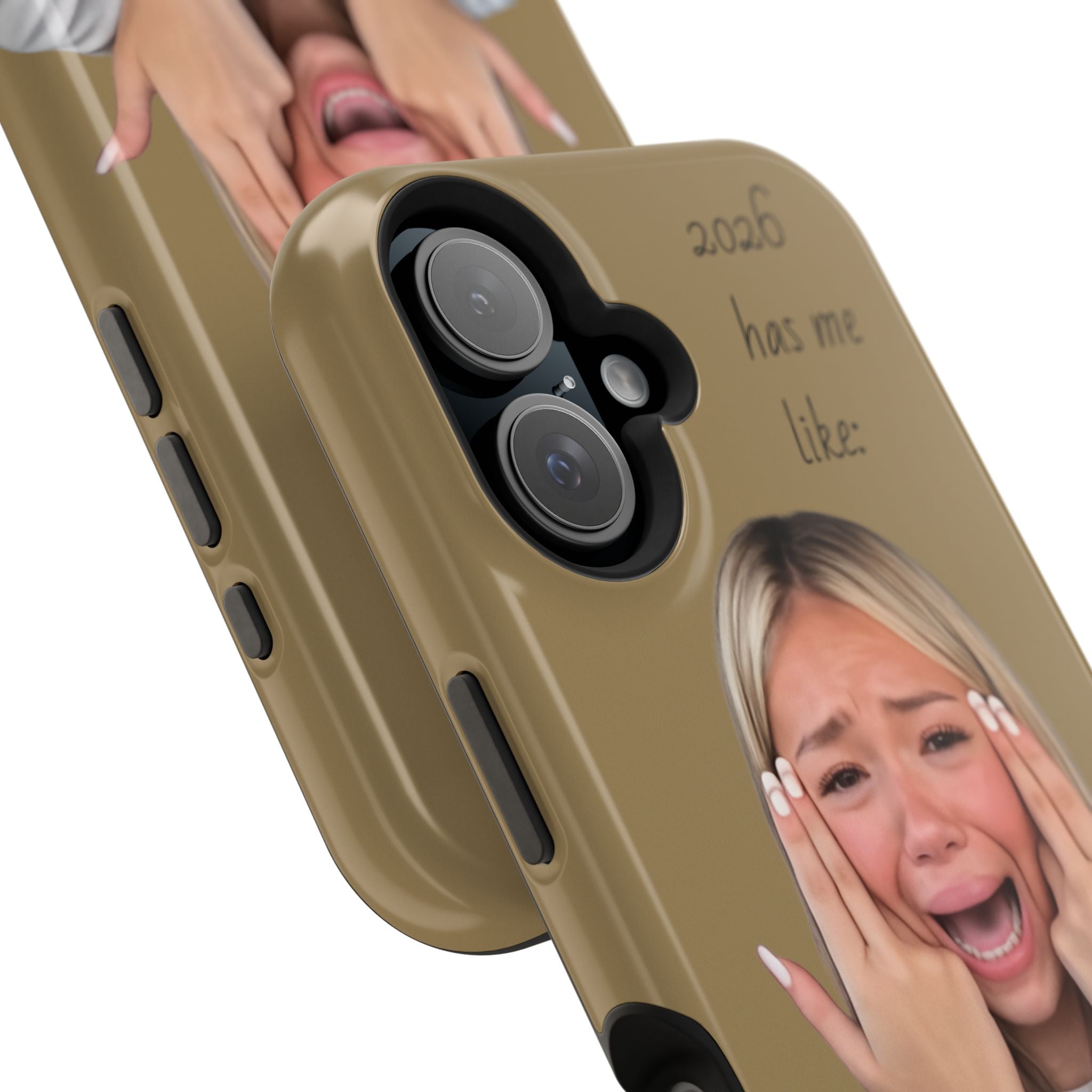 Phone Case — "2026 Has Me Like" Funny Face Impact-Resistant Case