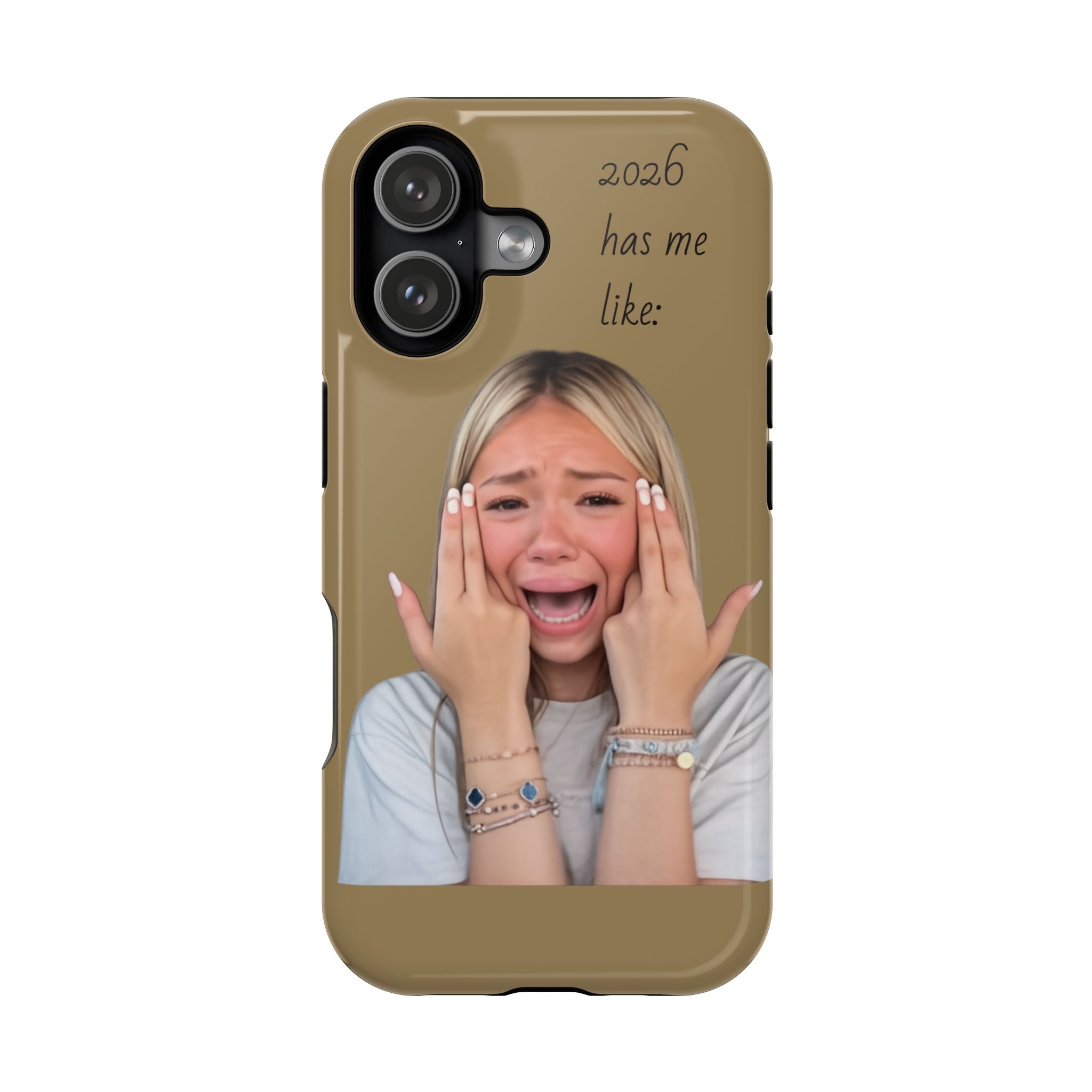 Phone Case — "2026 Has Me Like" Funny Face Impact-Resistant Case
