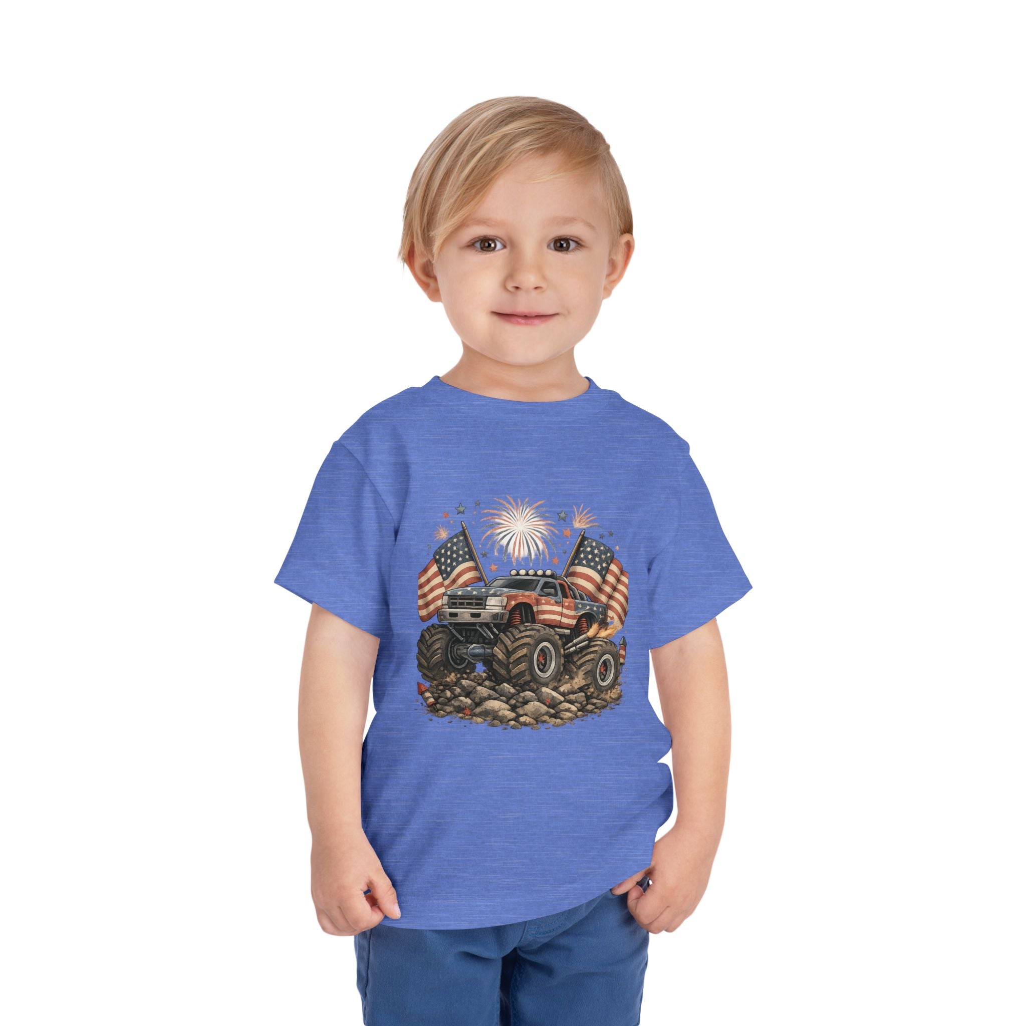 Patriotic Mud Crusher Toddler Tee