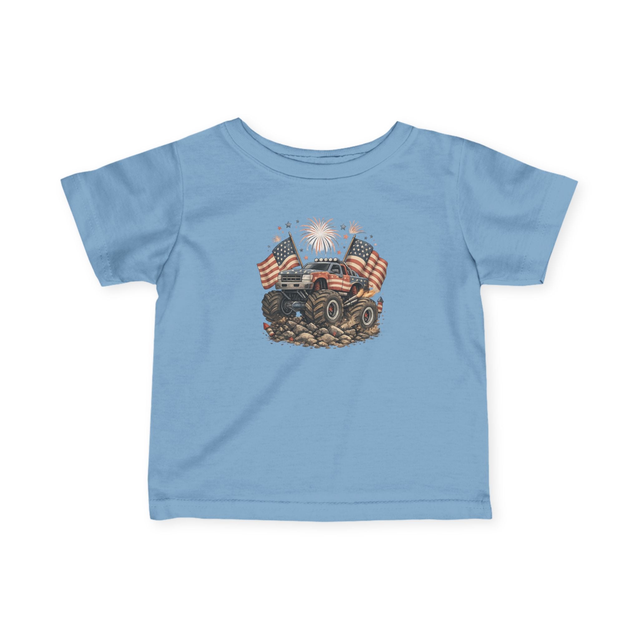Patriotic Mud Crusher Infant Tee