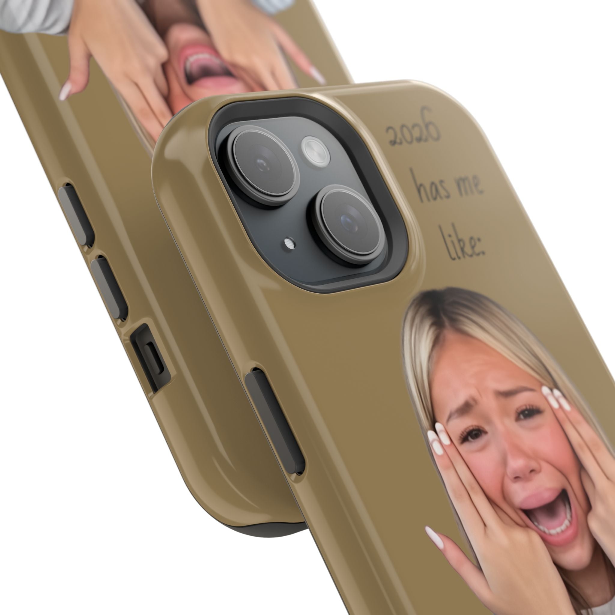 Phone Case — "2026 Has Me Like" Funny Face Impact-Resistant Case