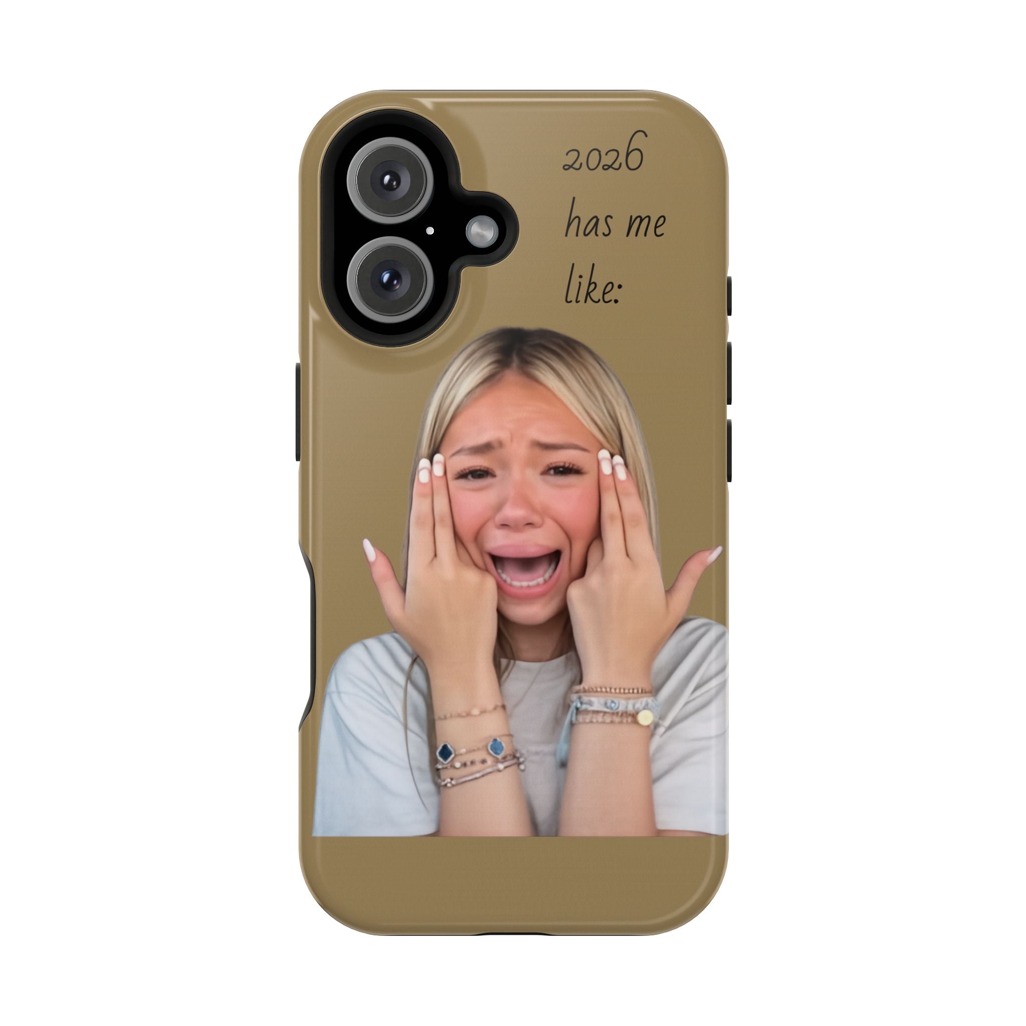 Phone Case — "2026 Has Me Like" Funny Face Impact-Resistant Case