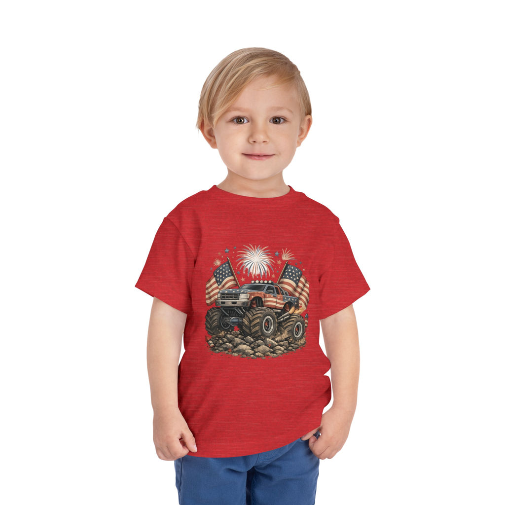 Patriotic Mud Crusher Toddler Tee