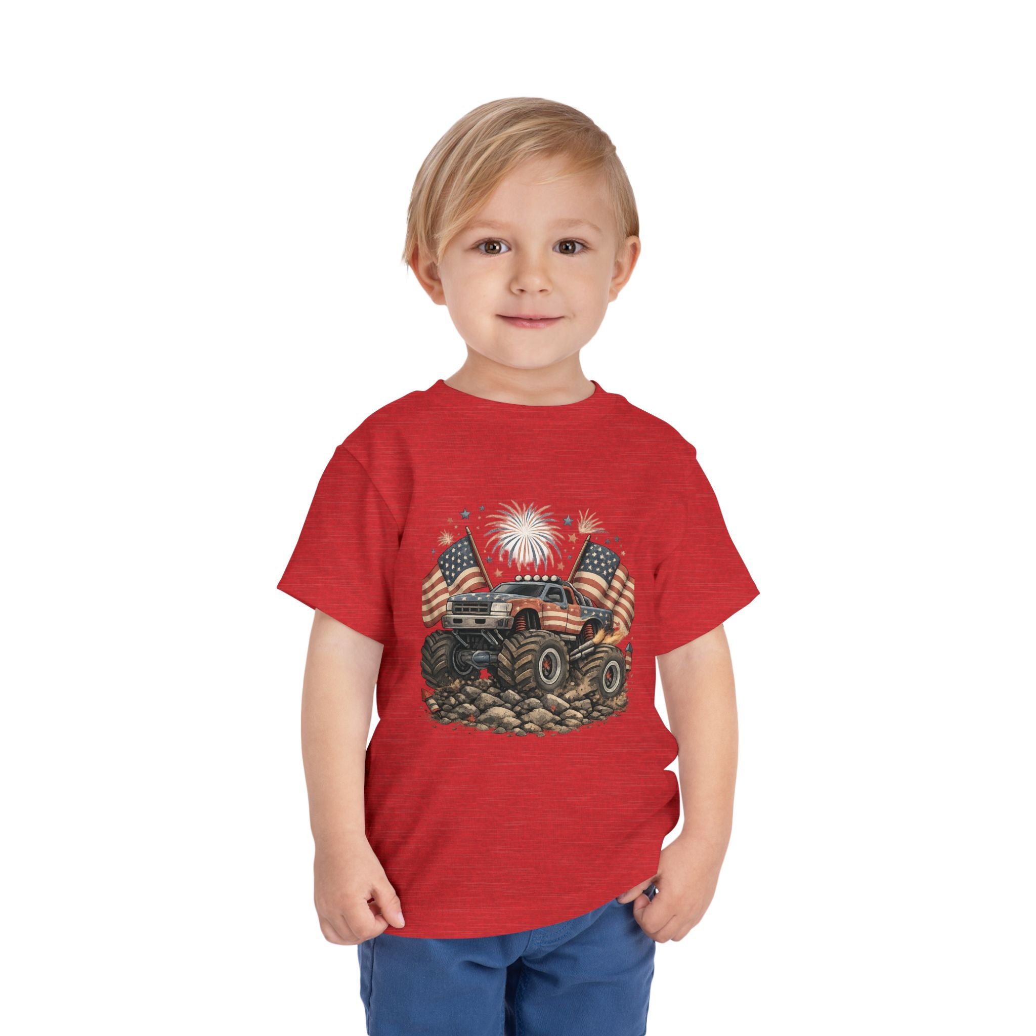 Patriotic Mud Crusher Toddler Tee