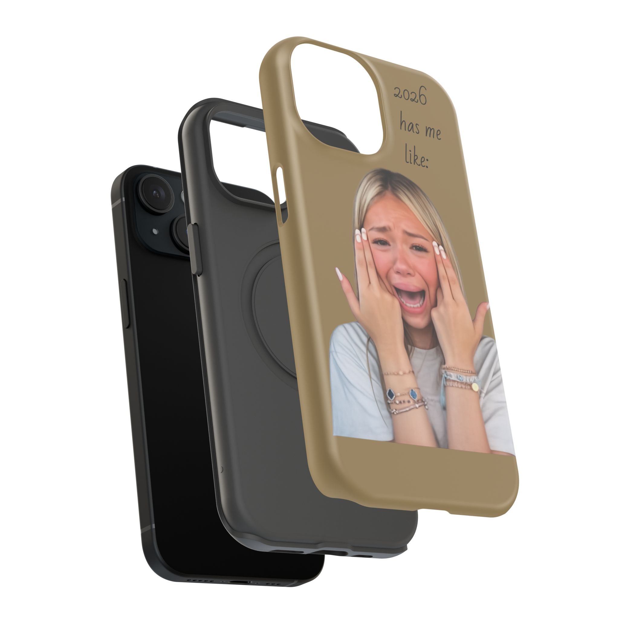 Phone Case — "2026 Has Me Like" Funny Face Impact-Resistant Case