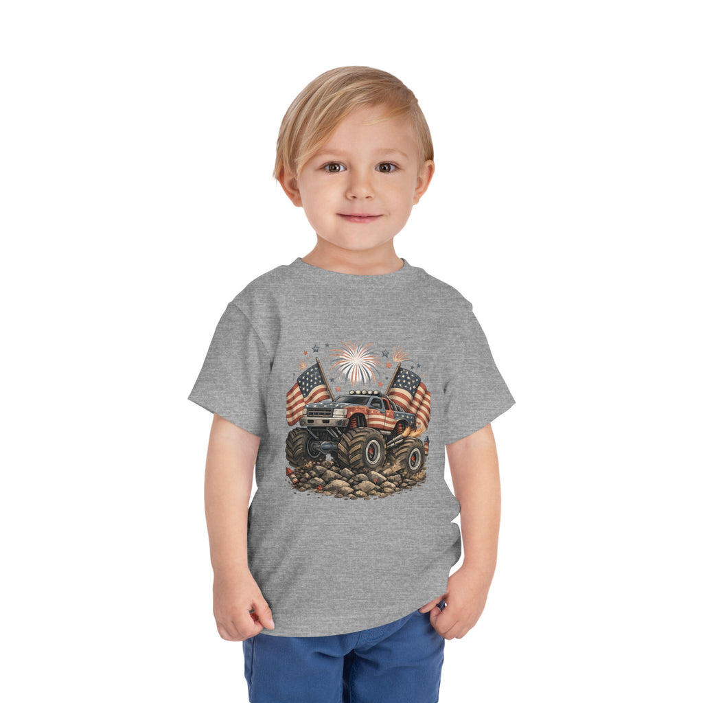Patriotic Mud Crusher Toddler Tee