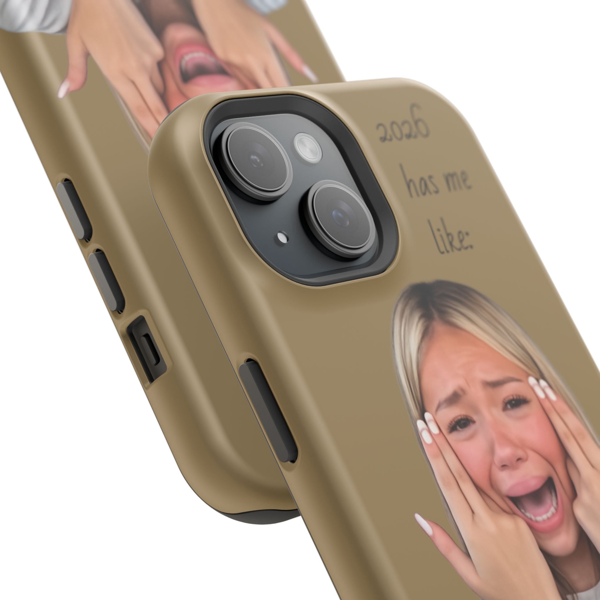 Phone Case — "2026 Has Me Like" Funny Face Impact-Resistant Case
