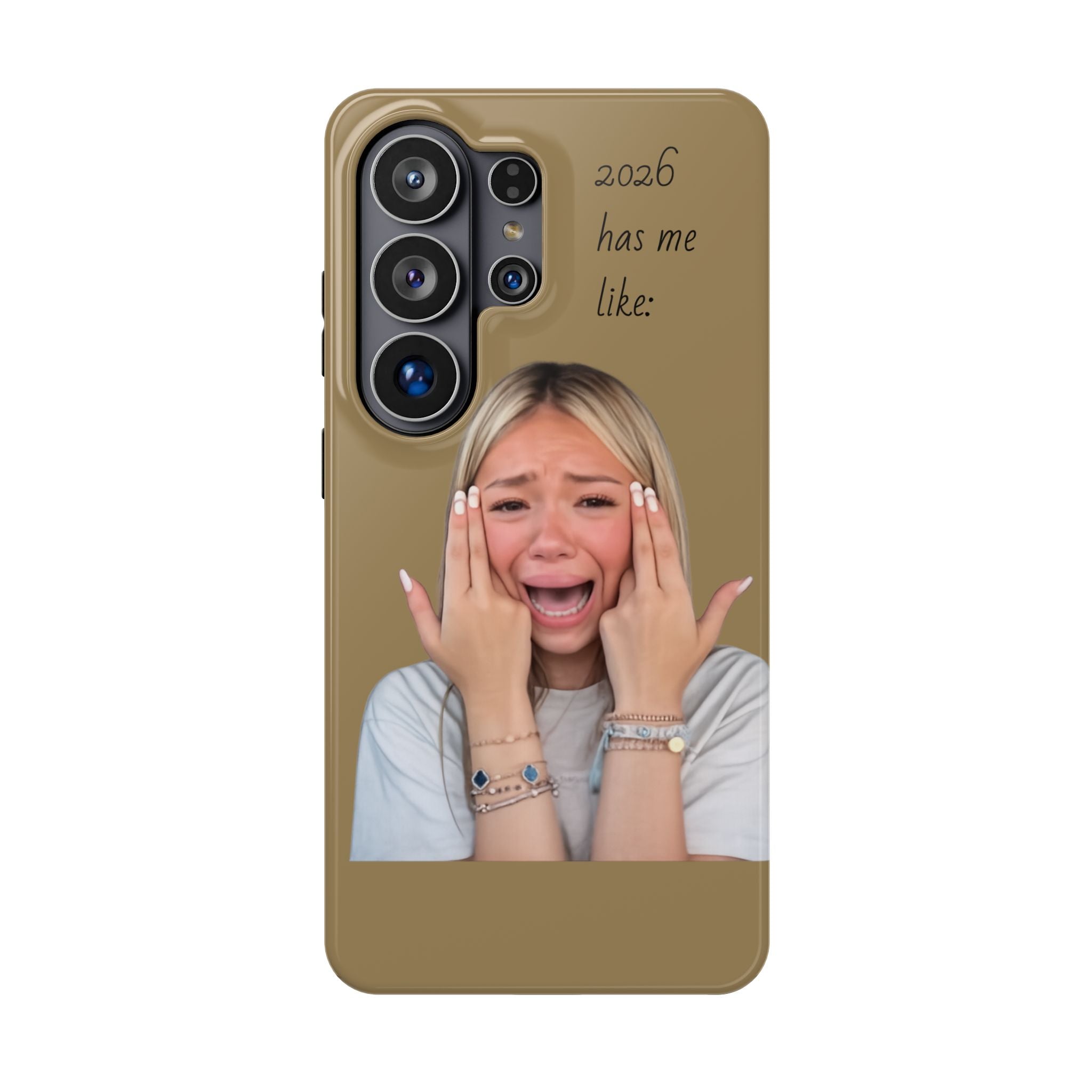 Phone Case — "2026 Has Me Like" Funny Face Impact-Resistant Case