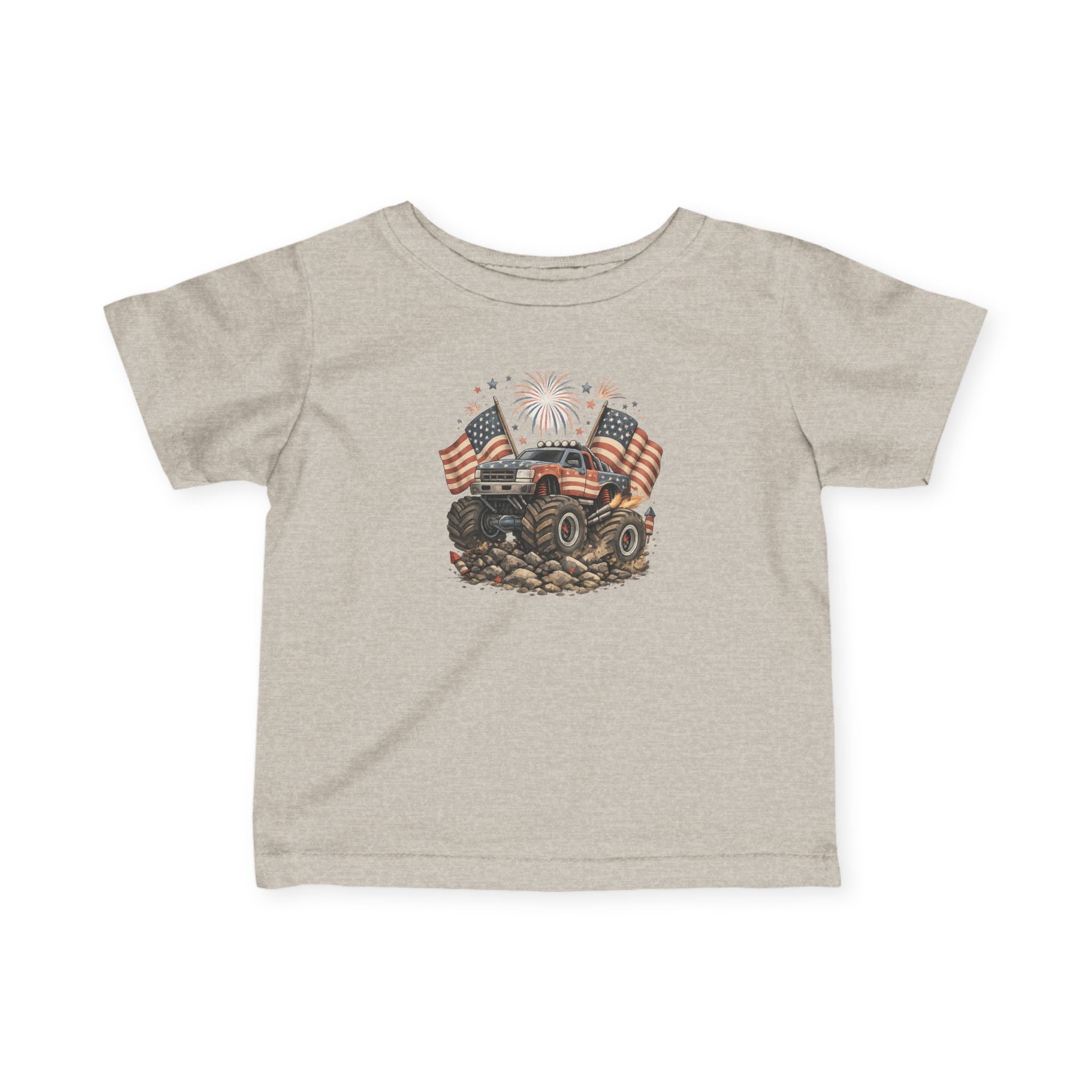 Patriotic Mud Crusher Infant Tee
