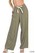 Zenana Linen Drawstring Pants - Ultimate Comfort and Versatile Style