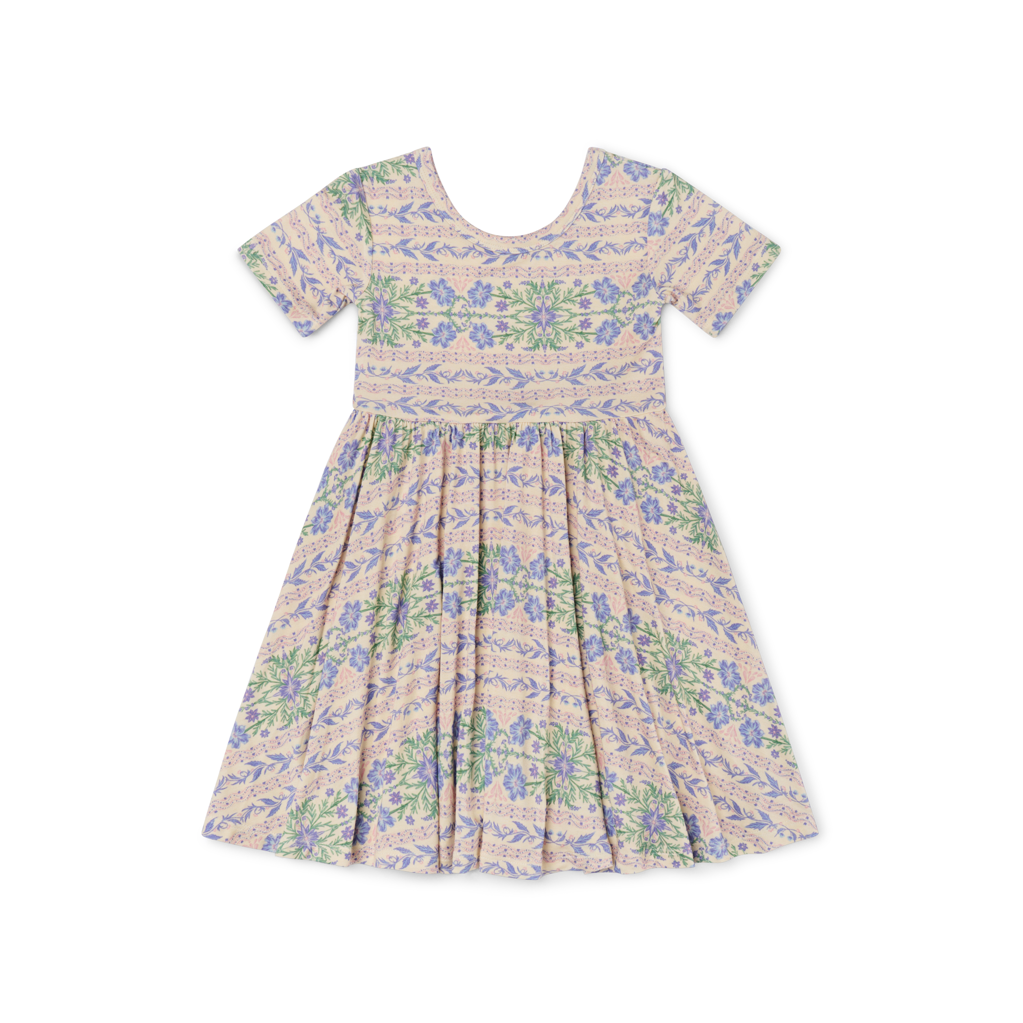 Spring Cascade Bamboo Twirl Dress