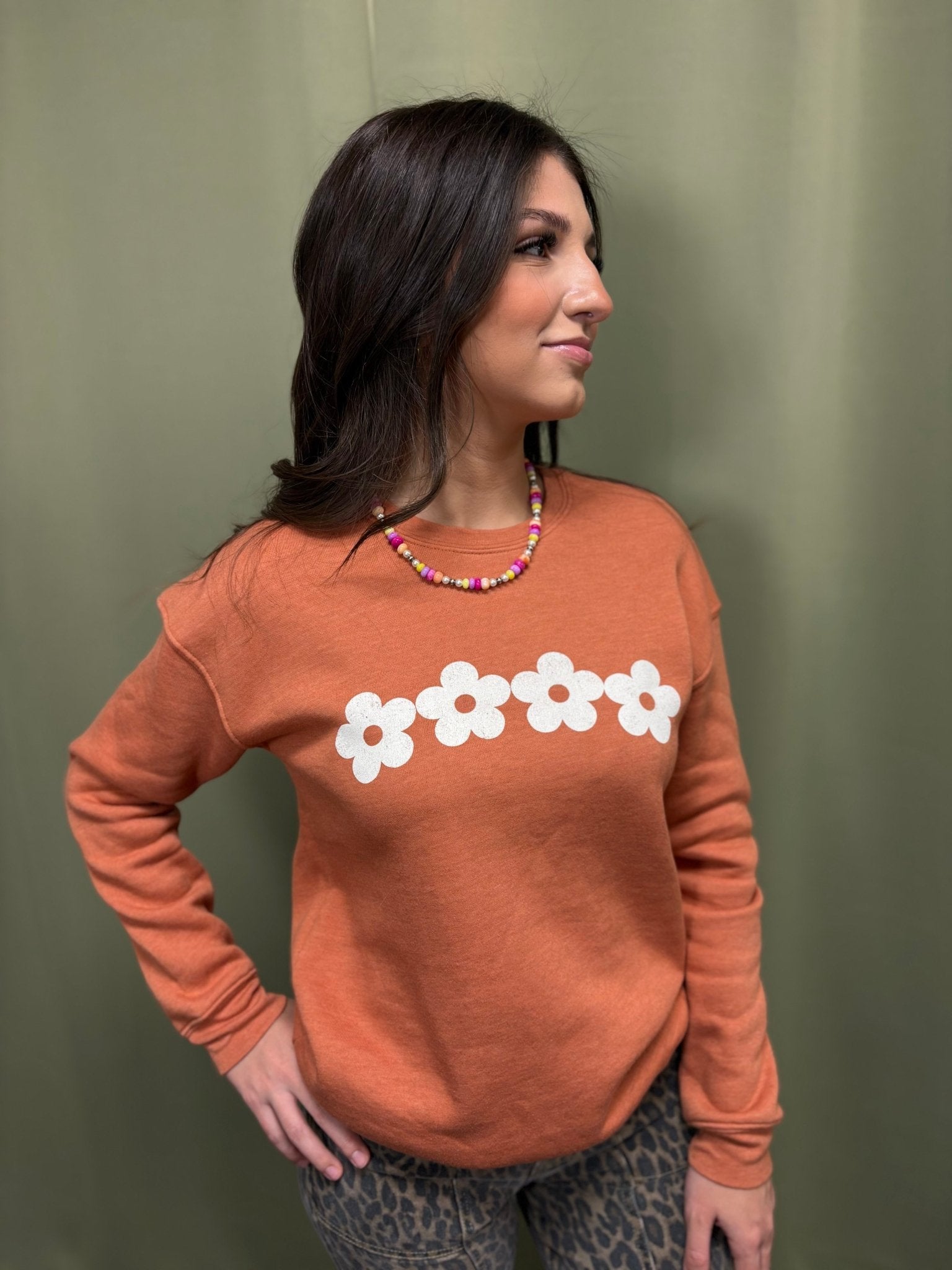 Daisy Row Graphic Sweatshirt