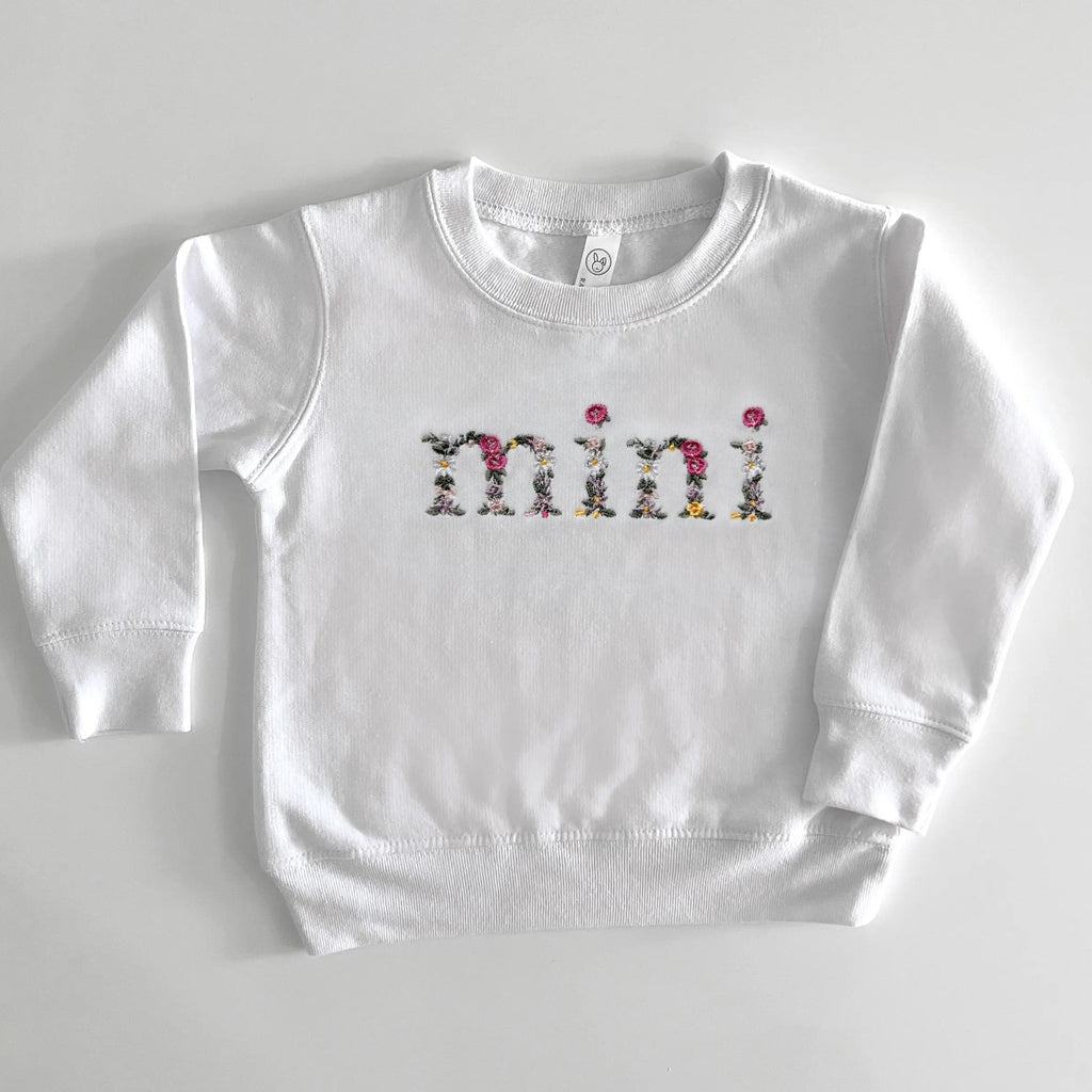 Floral Mama and Mini Matching Outfits | Embroidered Mommy and Me Sweatshirts
