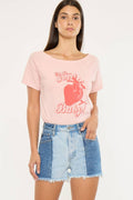 Kan Can Two-Tone Color Block Ultra High-Rise Denim Shorts