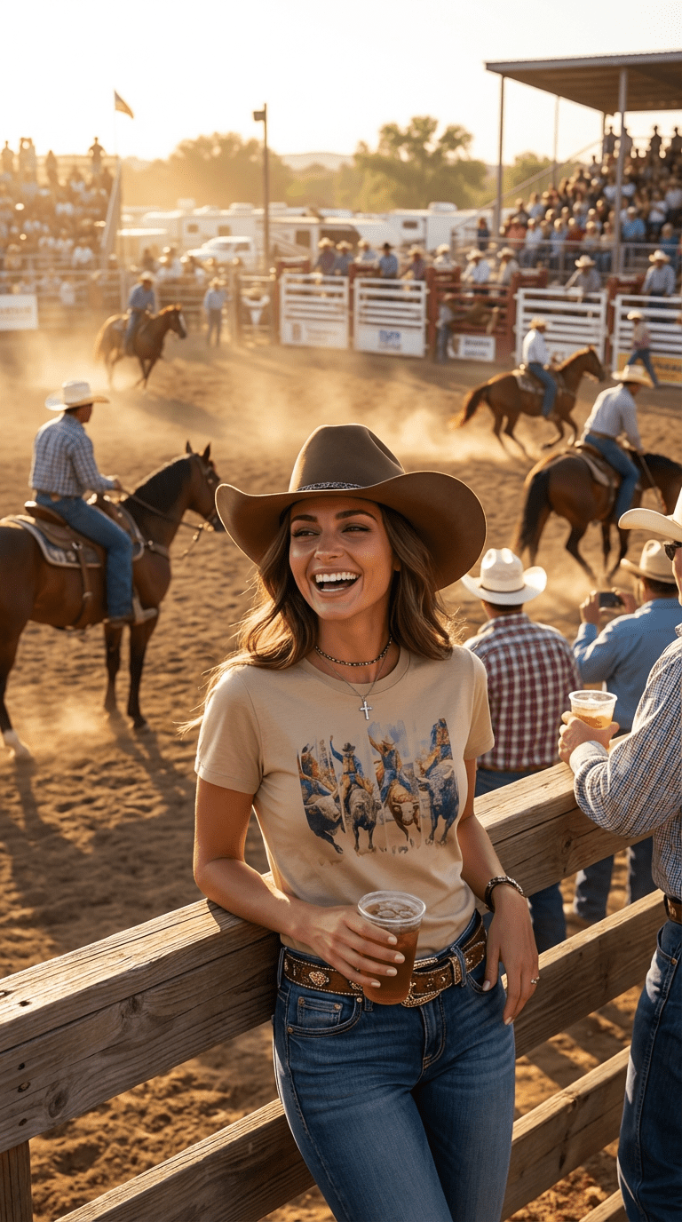 Vintage Bull Rider Rodeo Graphic Tee | Unisex Western Grit Shirt